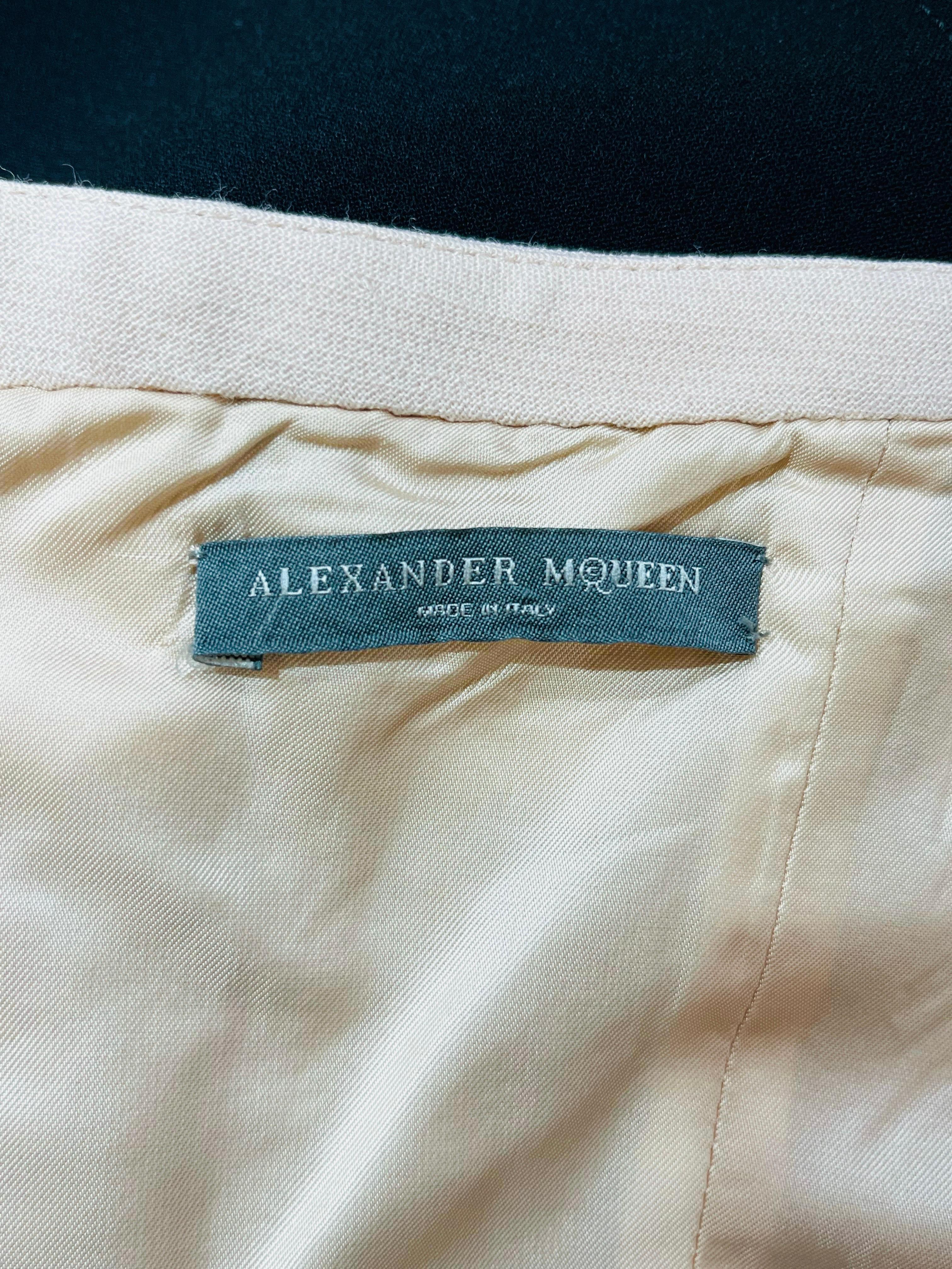 Alexander McQueen Wool Blend Bandeau Dress 1