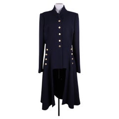 Abrigo de lana Alexander McQueen, talla 46 (en Rust), ajuste excelente