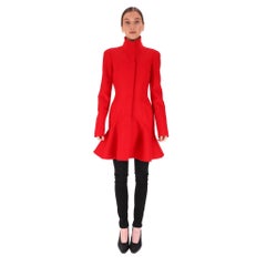 Alexander McQueen Wool Flounce Coat
