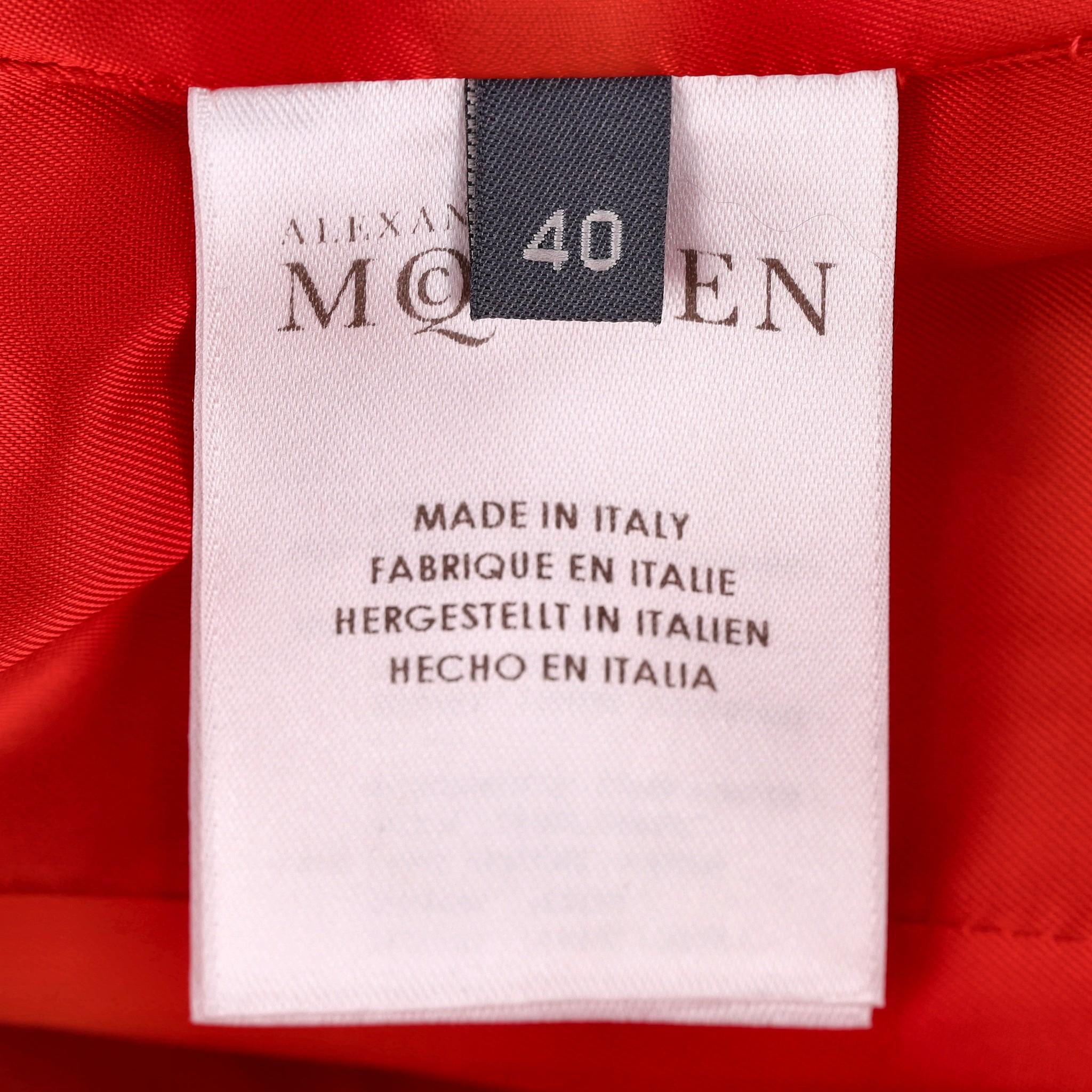 Alexander McQueen Wool Flounce Coat 1