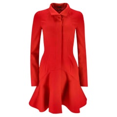 Alexander McQueen Wool Flounce Coat