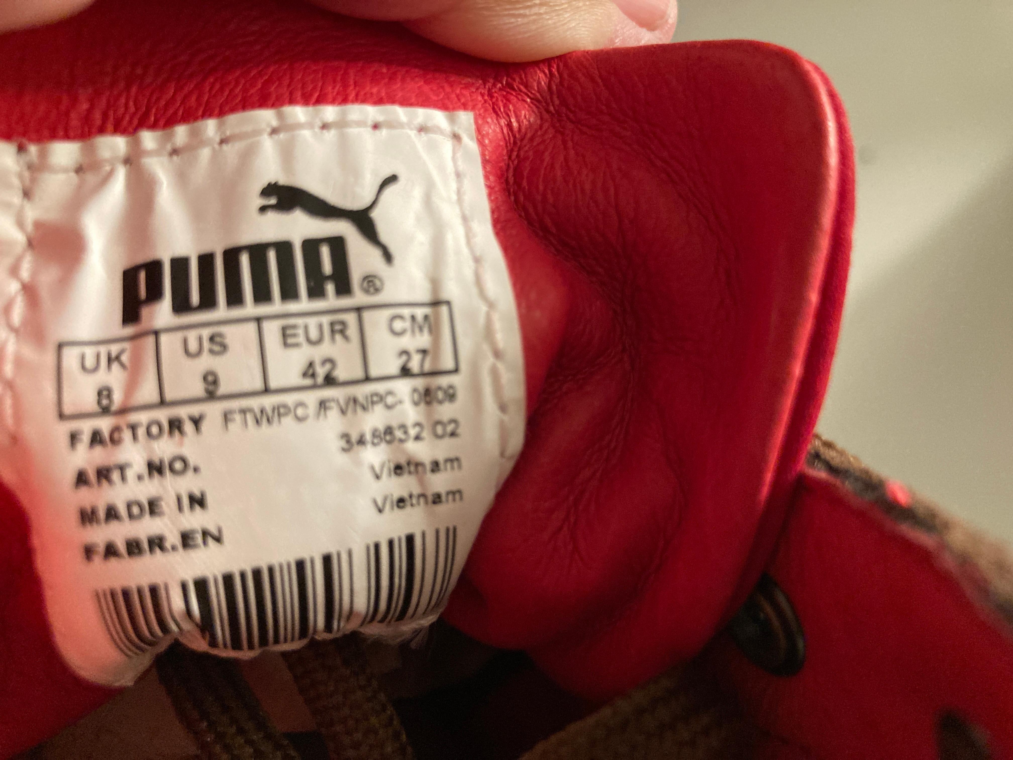 Alexander McQueen X Puma AMQ Trail Trainer Mid Top Sneakers Red Suede US 9 For Sale 2