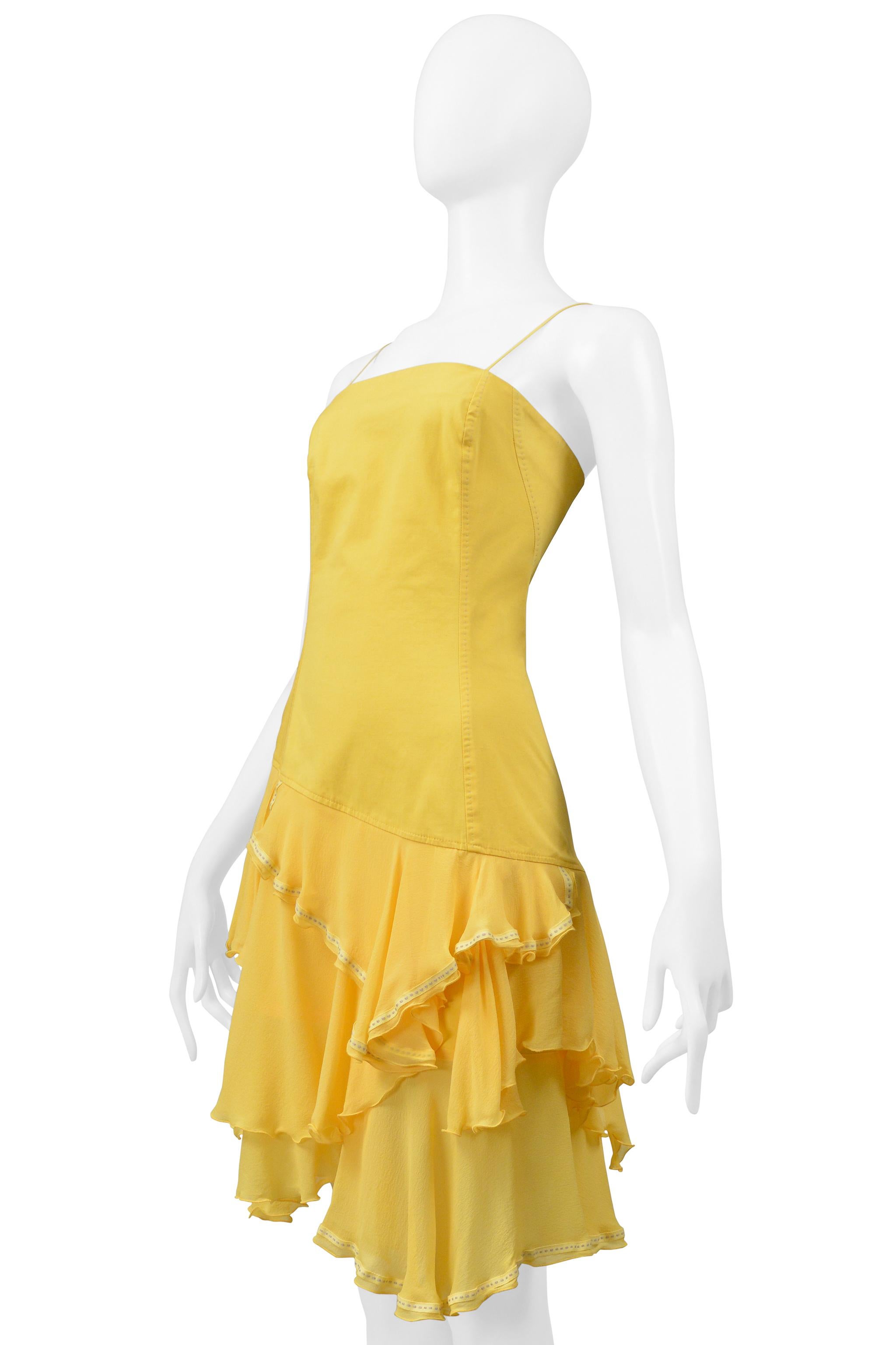 Alexander Mcqueen Yellow Dress Hunger Collection 1995-96 1