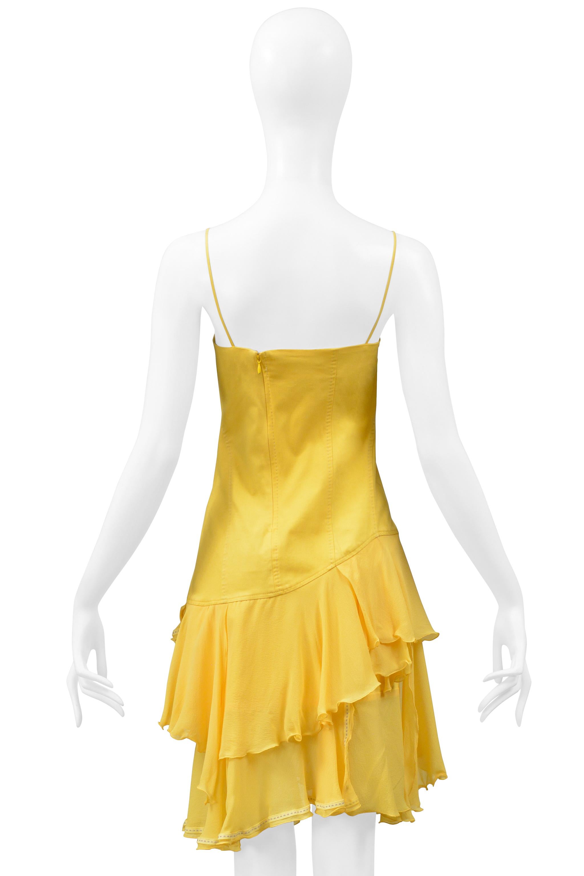 Alexander Mcqueen Yellow Dress Hunger Collection 1995-96 3