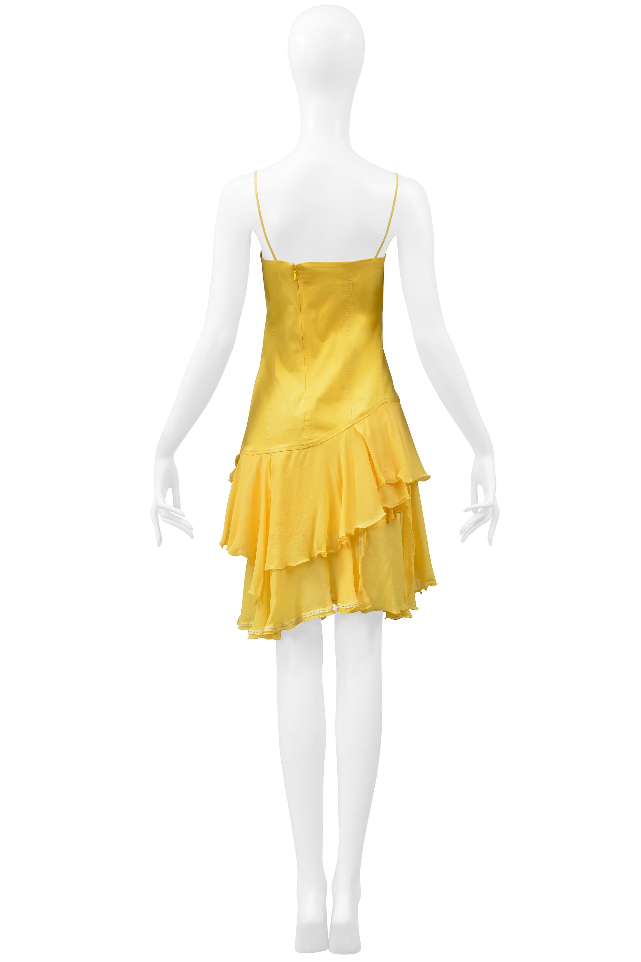Alexander Mcqueen Yellow Dress Hunger Collection 1995-96 4