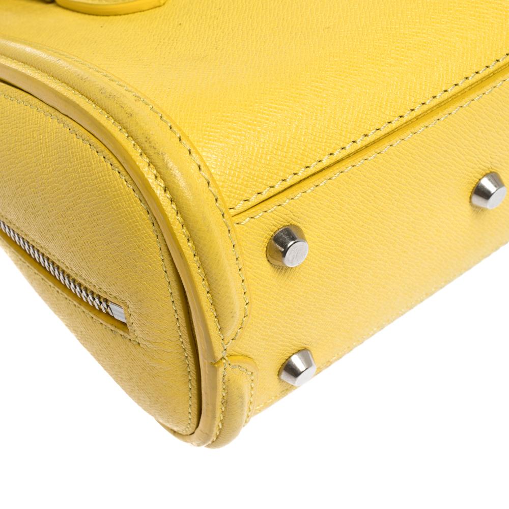 Alexander McQueen Yellow Leather Mini Heroine Bag 2