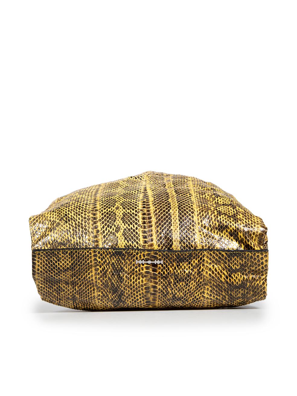 Alexander McQueen Yellow Python Handbag In Good Condition In London, GB