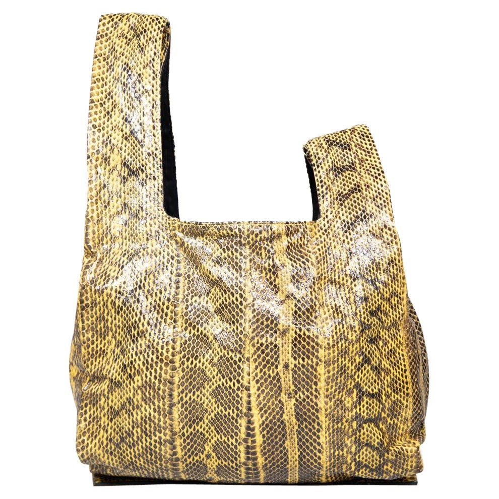 Alexander McQueen Yellow Python Handbag