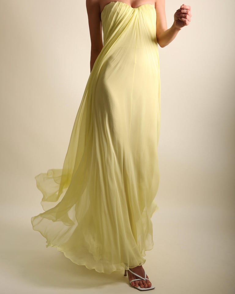 Maxi dress Fenty Yellow size S International in Viscose - 11893217