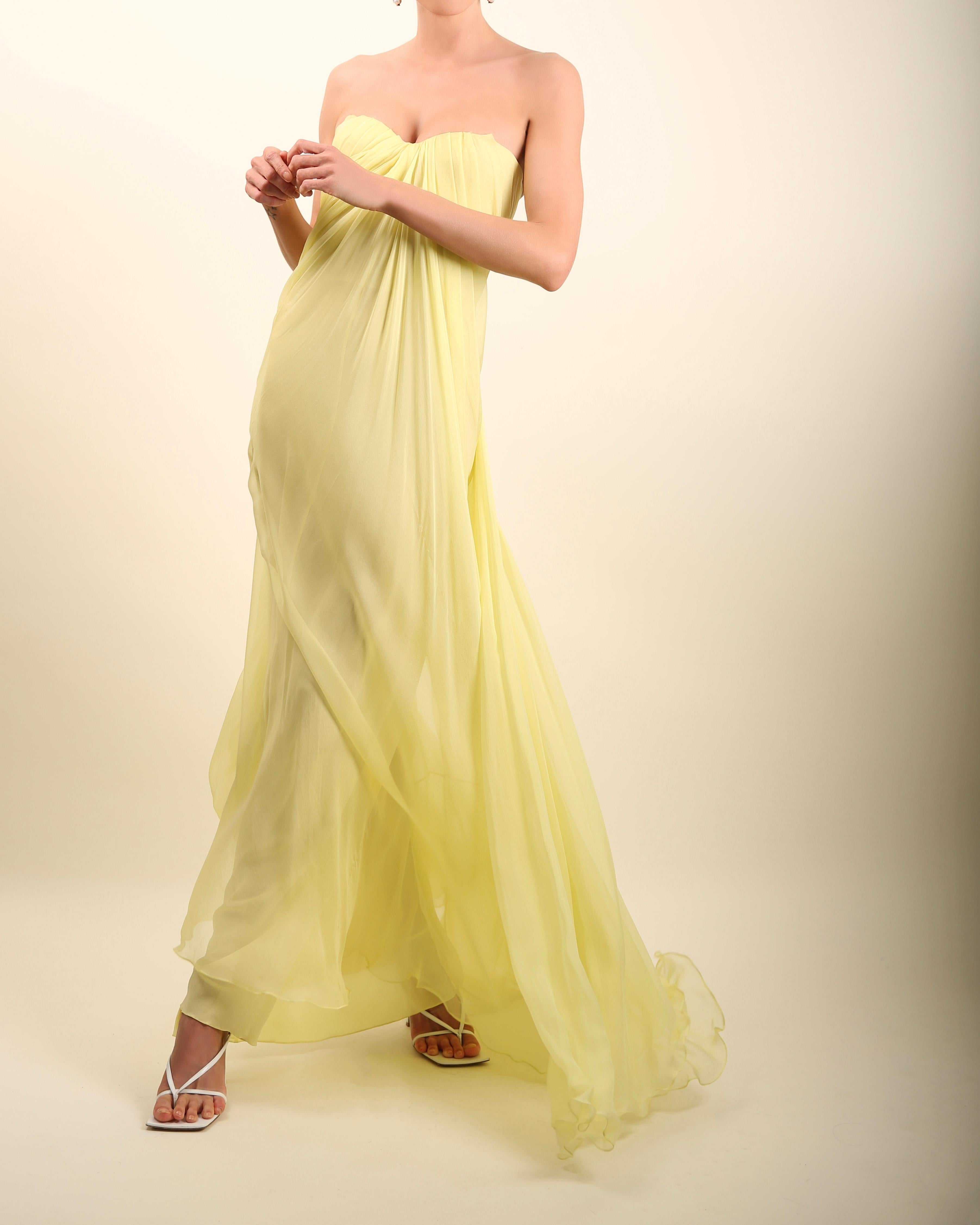 alexander mcqueen yellow dress