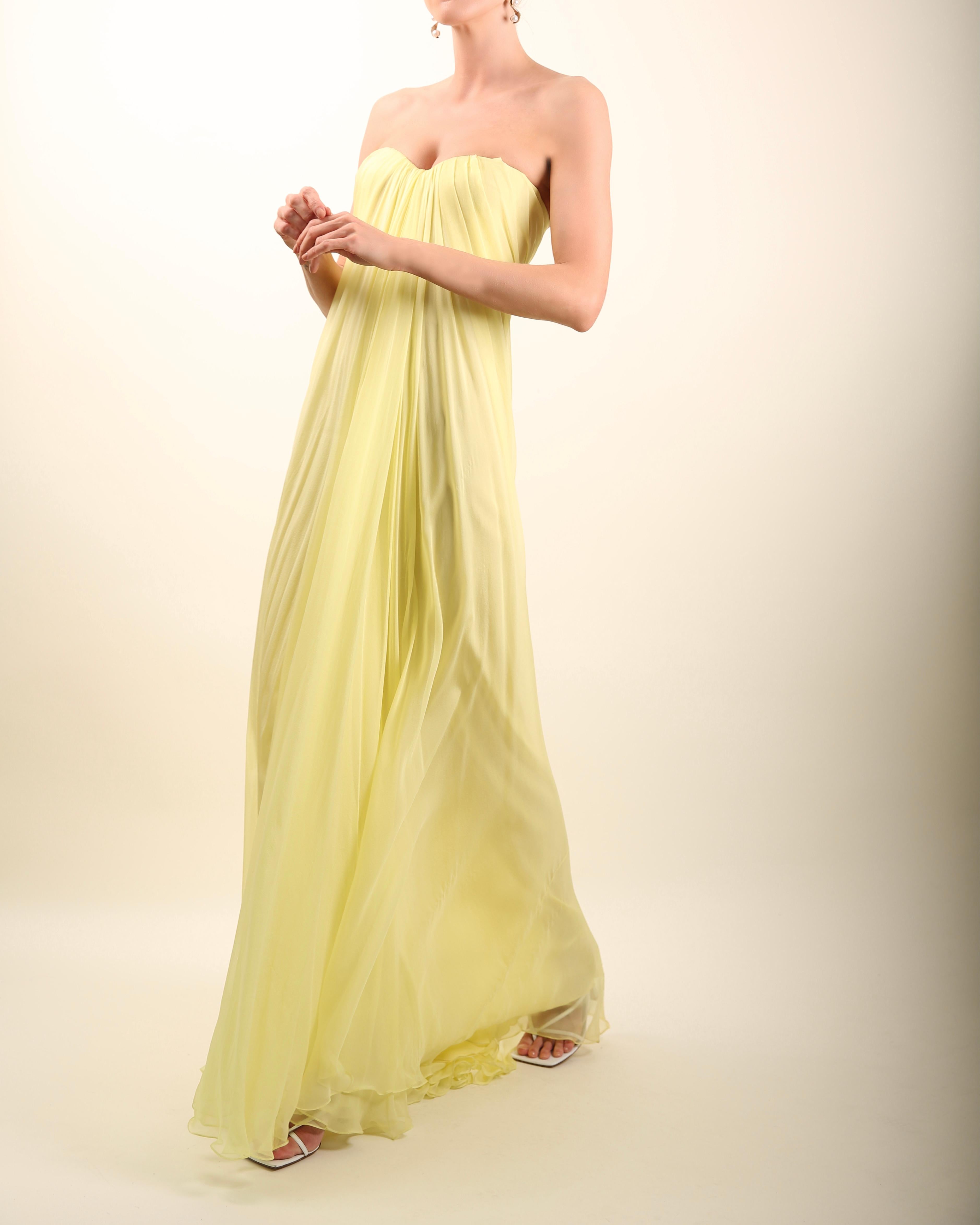 strapless silk maxi dress