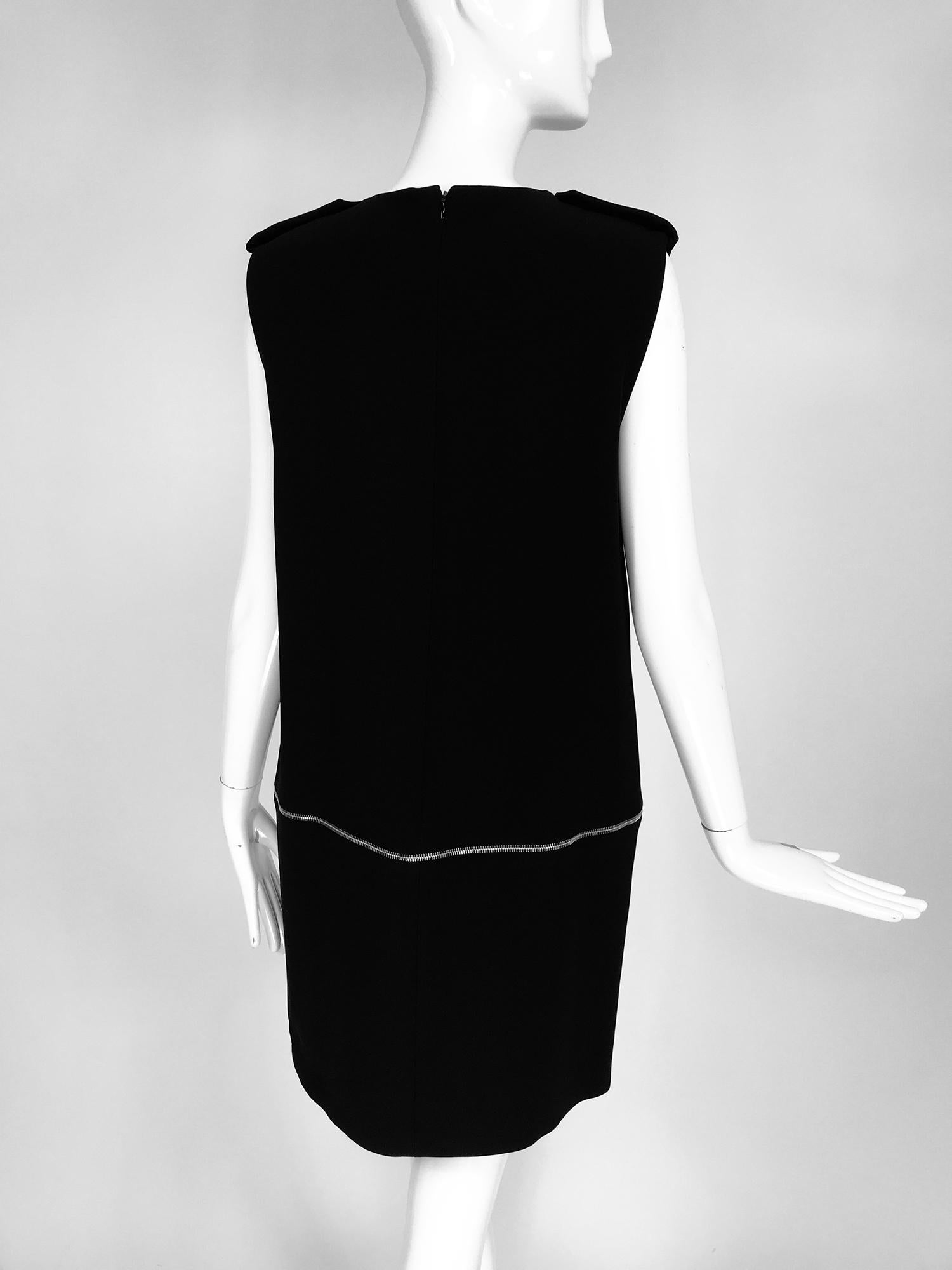 Women's Alexander McQueen Zip-Off Detail Jewel Neck Dress