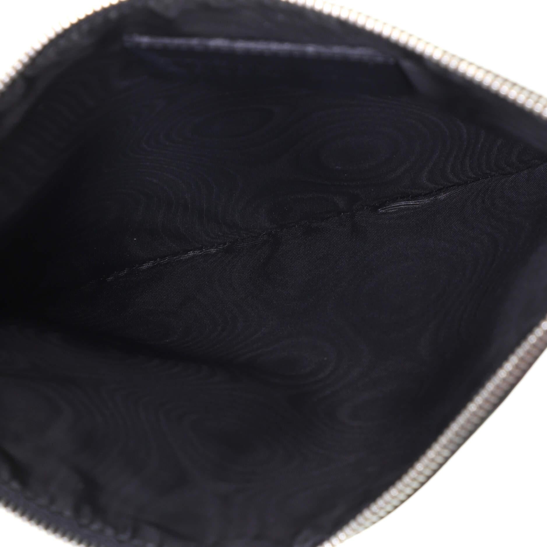 Alexander McQueen Zip Pouch Printed Leather In Good Condition In NY, NY