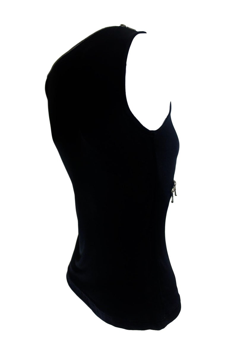 Alexander McQueen Zipper TShirt Spring/Summer 1997 Show For Sale at