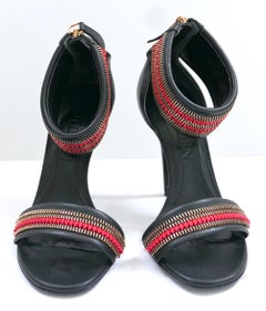 Alexander McQueen zipper trim sandals