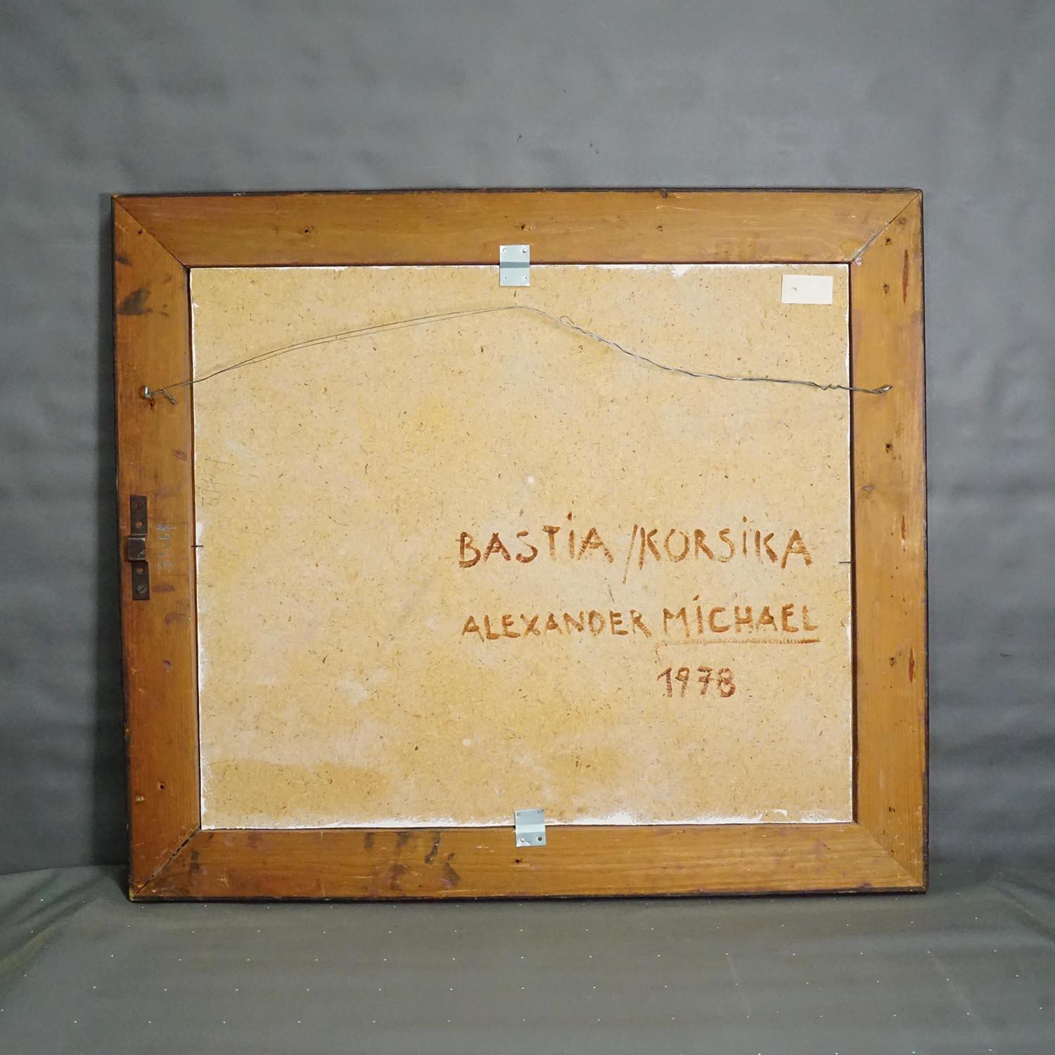 Alexander Michael Pittura ad olio - Bastia, Corsica, 1978 In condizioni buone in vendita a Berghuelen, DE