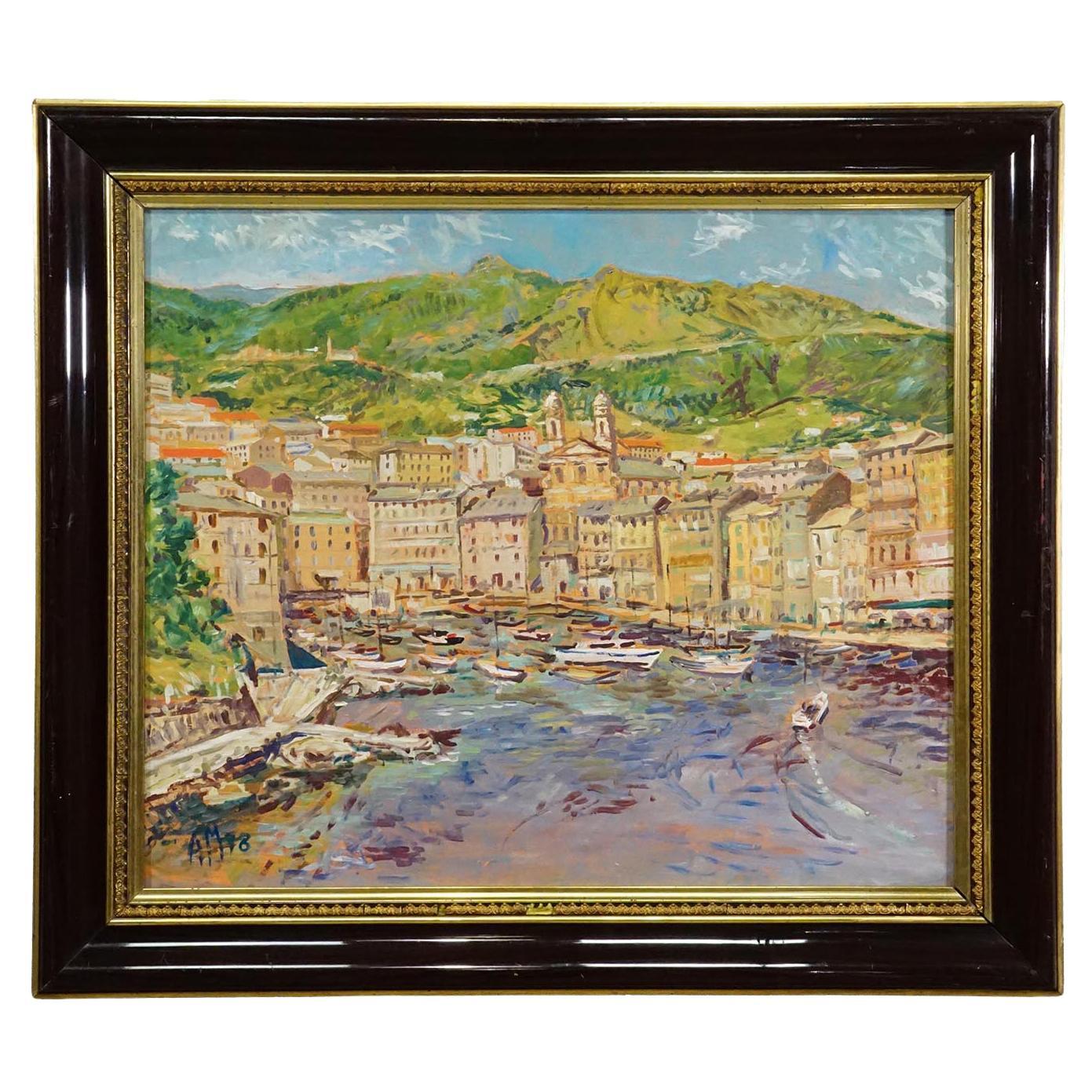 Alexander Michael Oil Painting – Bastia, Corsica, 1978