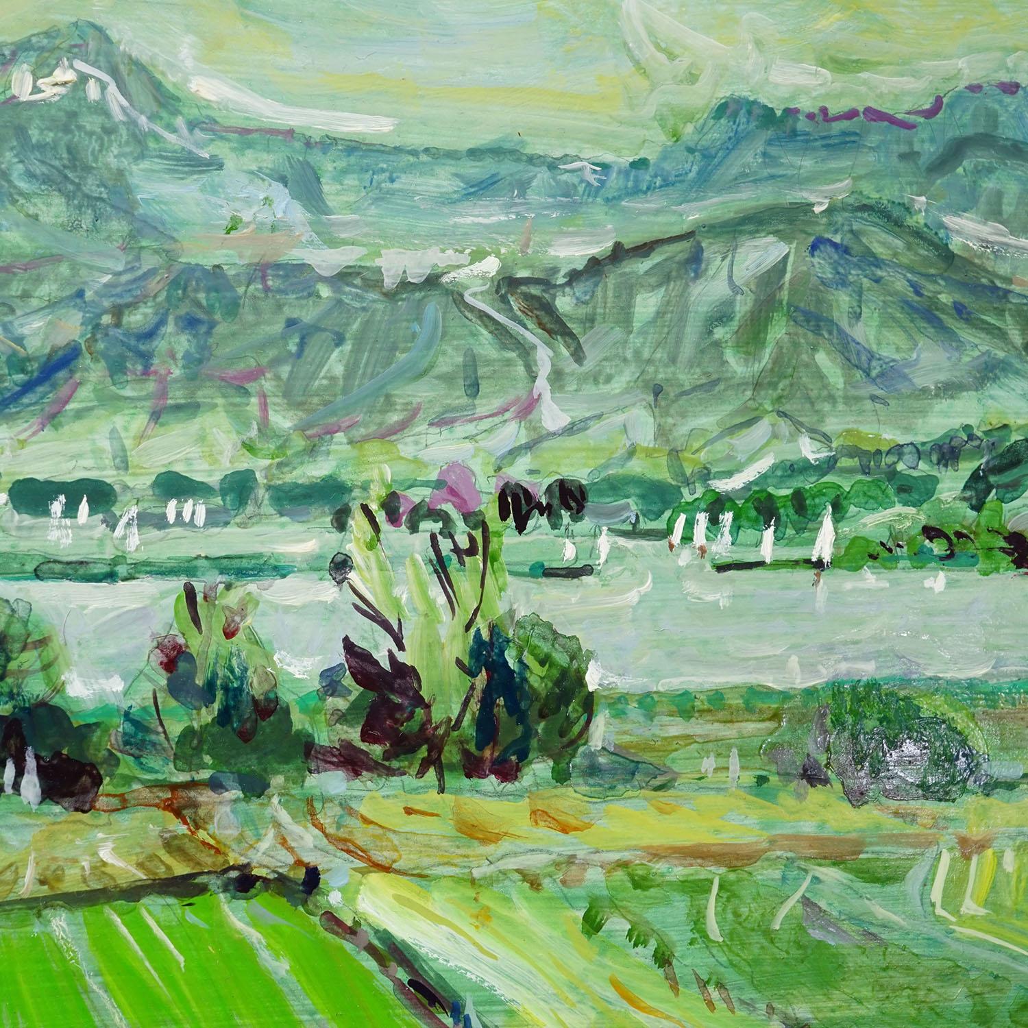 Alexander Michael - Ölgemälde Chiemsee bei Hochstädt, 1994 (Deutsch) im Angebot