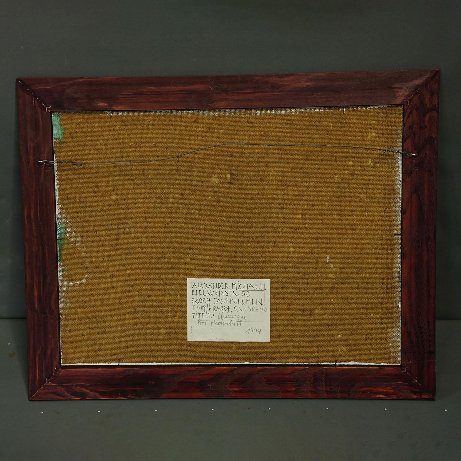 Alexander Michael - Ölgemälde Chiemsee bei Hochstädt, 1994 im Angebot 1