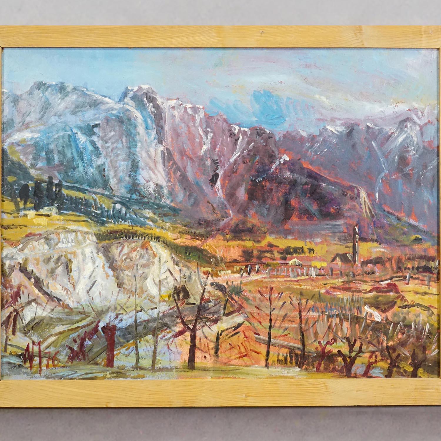Other Alexander Michael Oil Painting – South Tyrol, 1976 For Sale