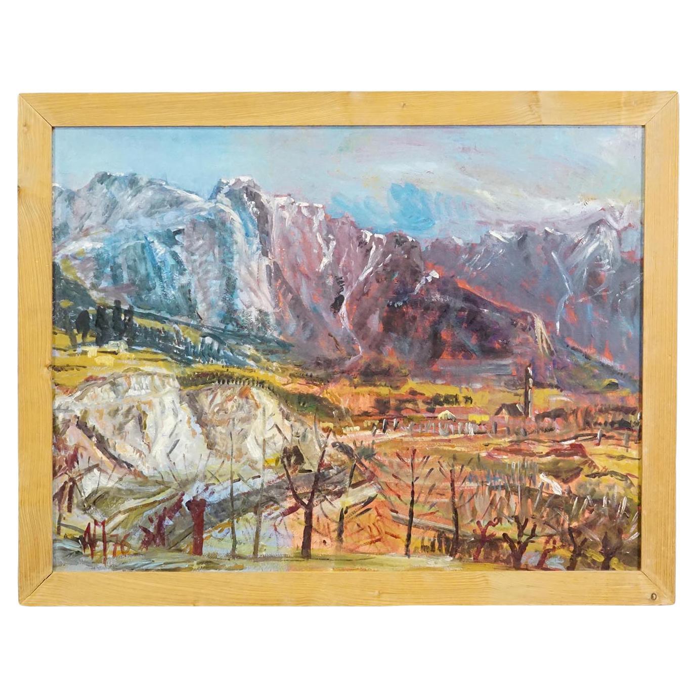 Alexander Michael Oil Painting – South Tyrol, 1976 For Sale