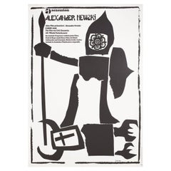 Affiche allemande du film Alexander Nevsky R1965, format A1