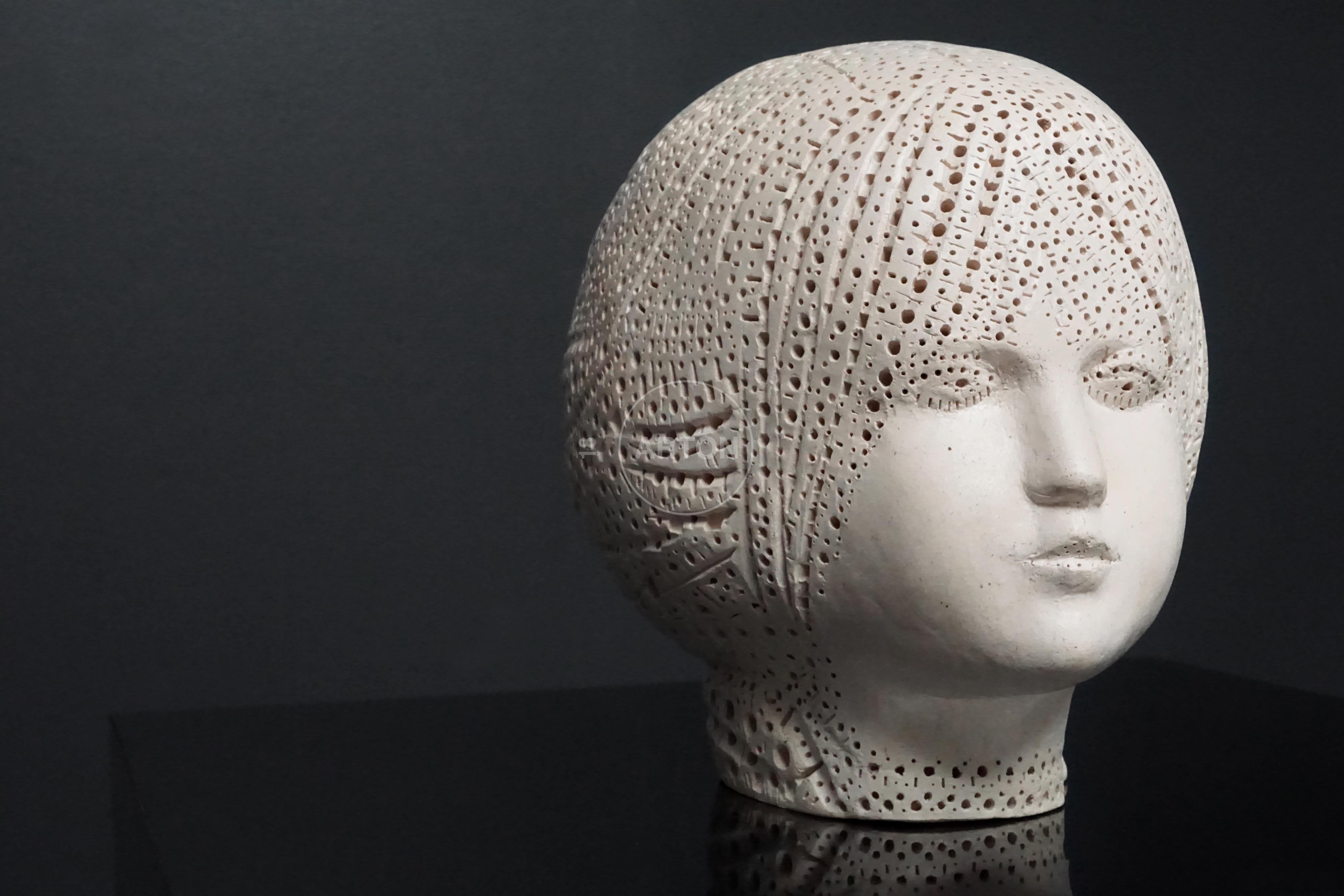 Escultura de terracota con busto, Alexander Ney, 