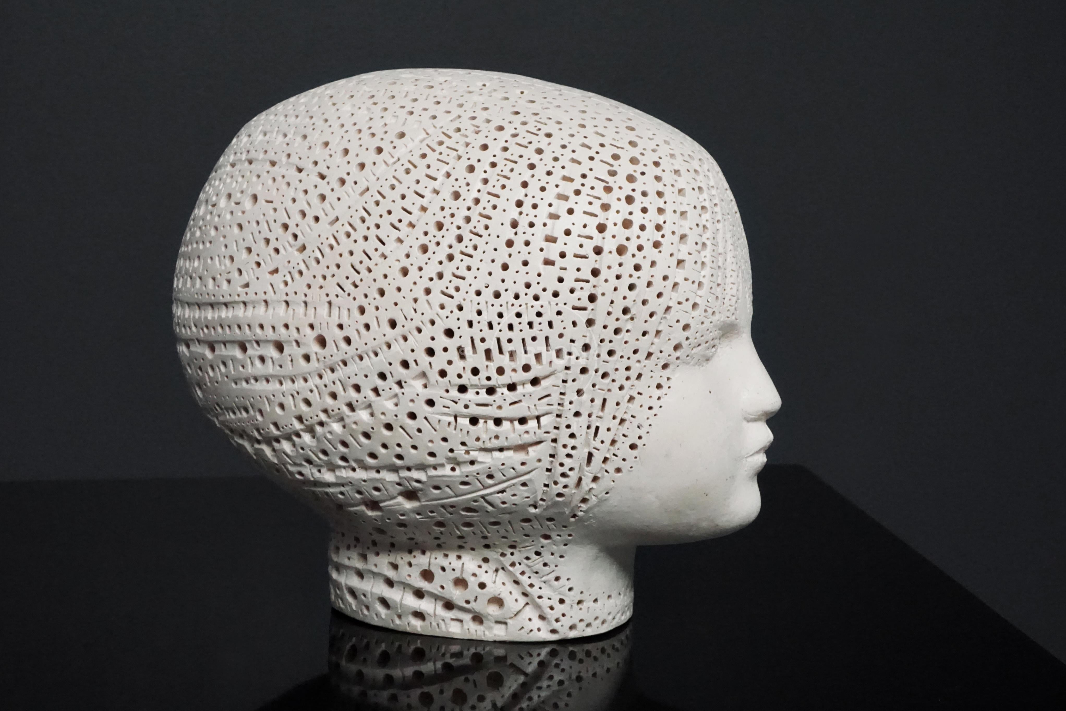 Escultura de terracota con busto, Alexander Ney, 