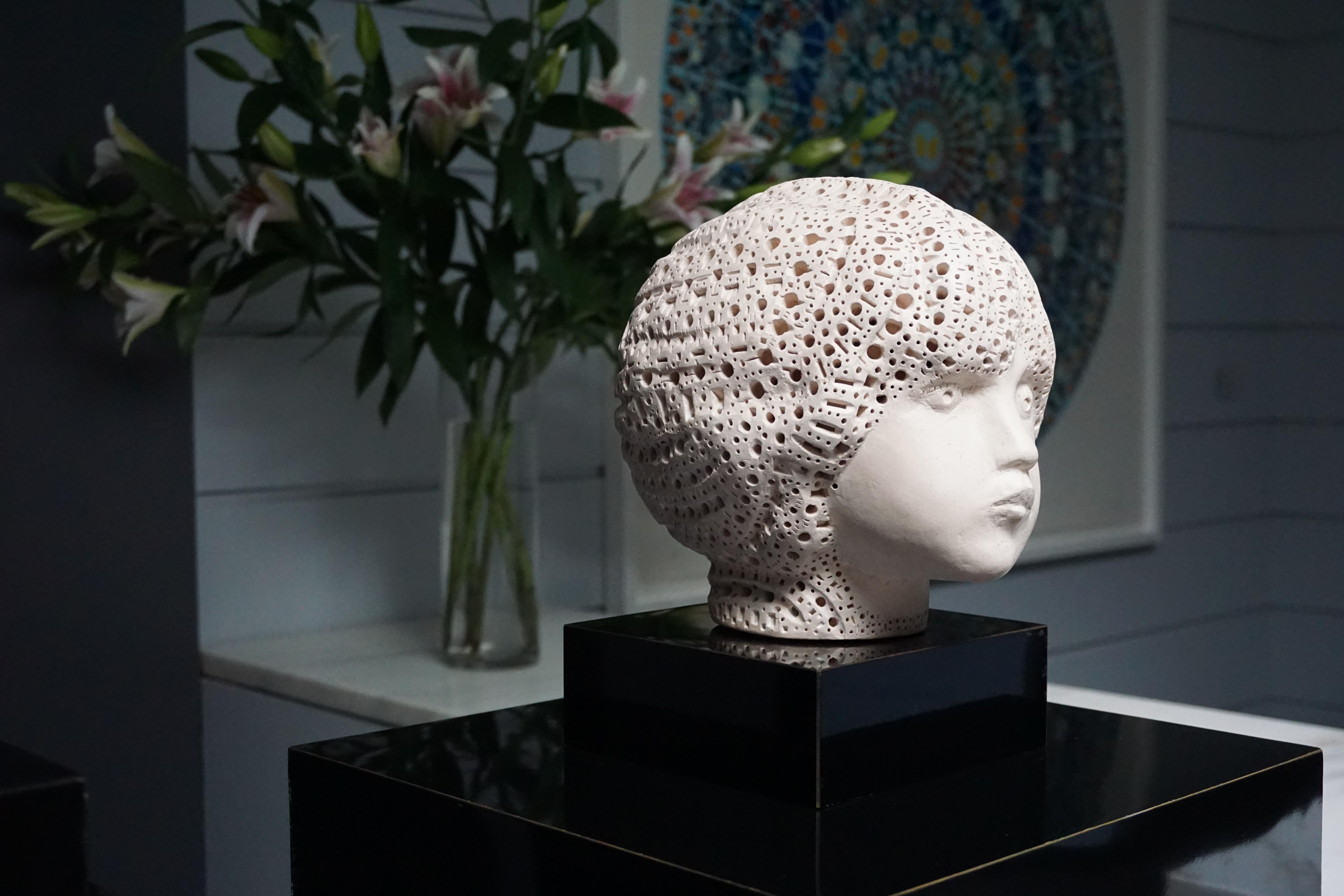 Escultura de terracota con busto, Alexander Ney, 
