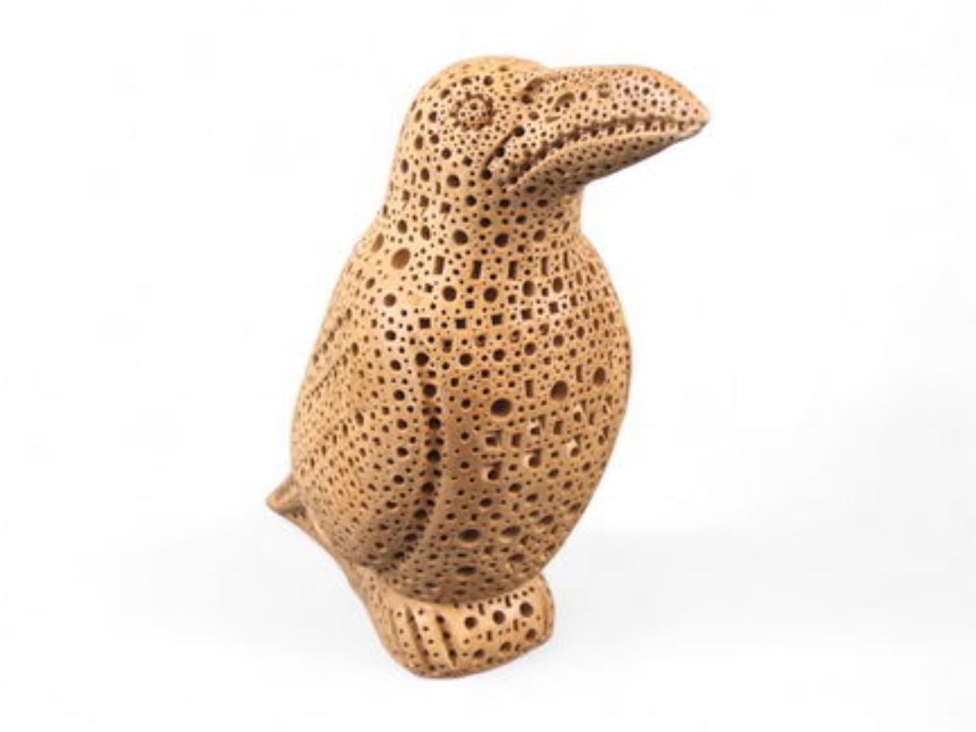 Alexander Ney Figurative Sculpture - “Modern Terracotta Bird”