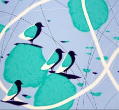 „Big expectancies“. Öl auf Leinwand, 100 x 110 cm