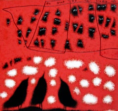 "Bigli Wasser". Öl auf Leinwand, 100 x 110 cm