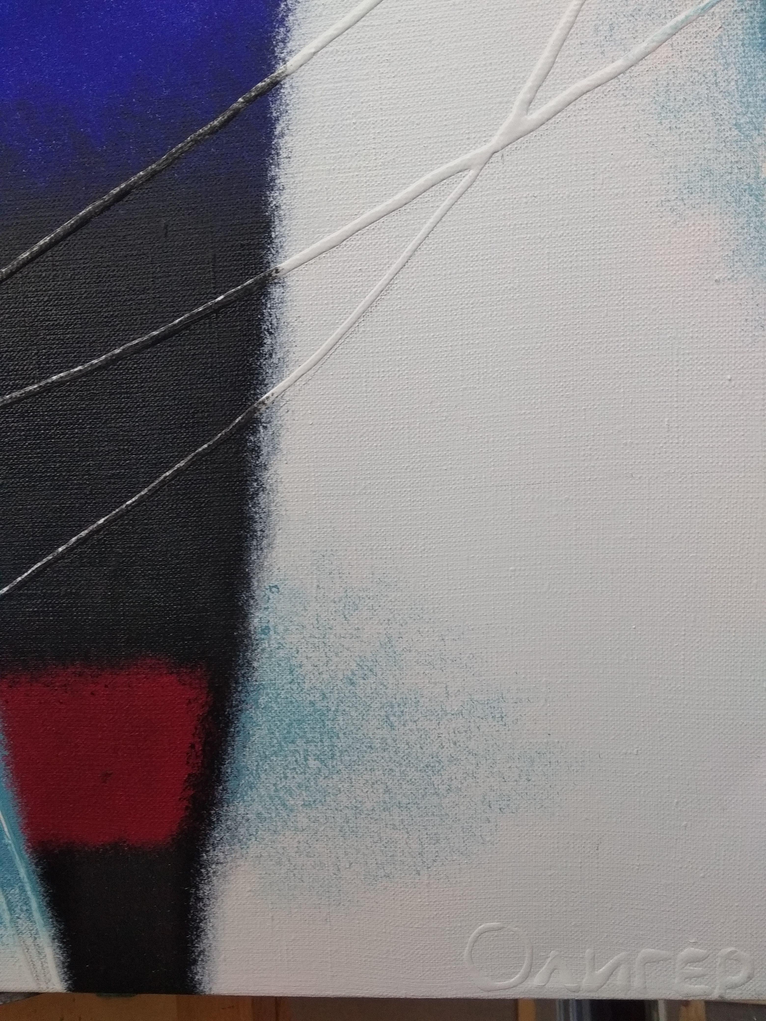 Himmlische Nachspeise. Öl auf Leinwand, 100 x 110 cm im Angebot 1