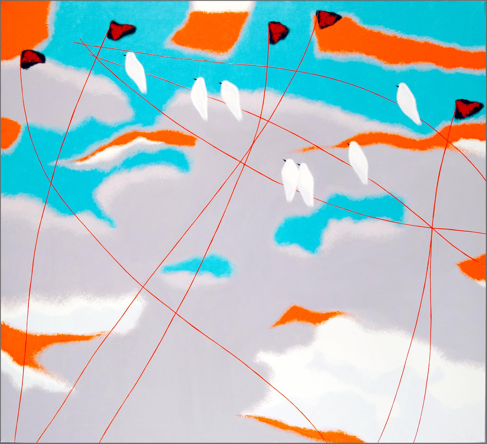 "Seventh heaven". oil on canvas, 120 x 130 cm - Painting by Alexander Oligerov