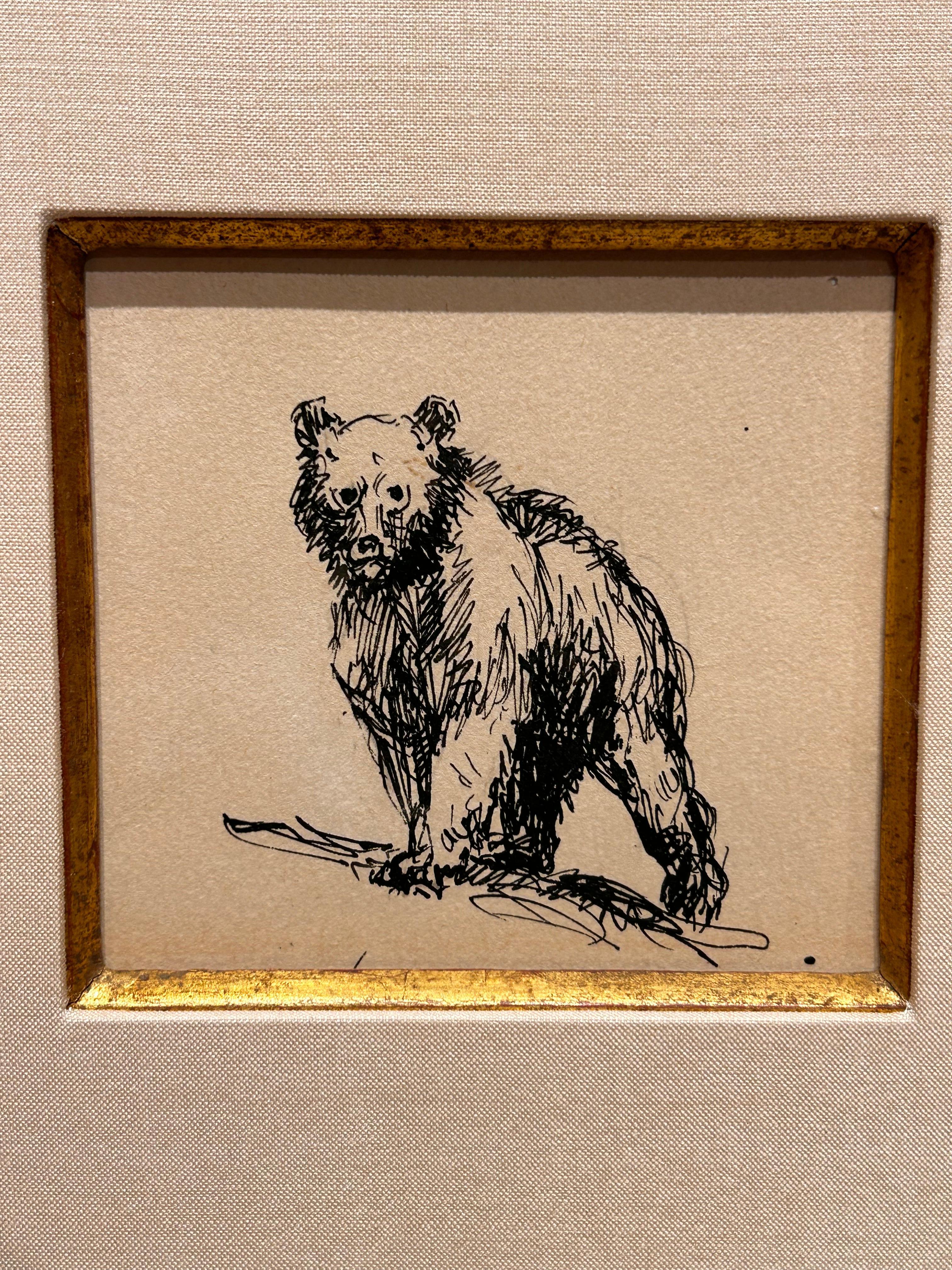 Oso corredor - Painting de Alexander Phimister Proctor