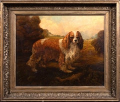 Portrait d'un pagneul du roi Charles iscuit , vers 1900