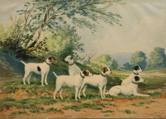 Antique Jack Russell Terriers by Alexander Pope
