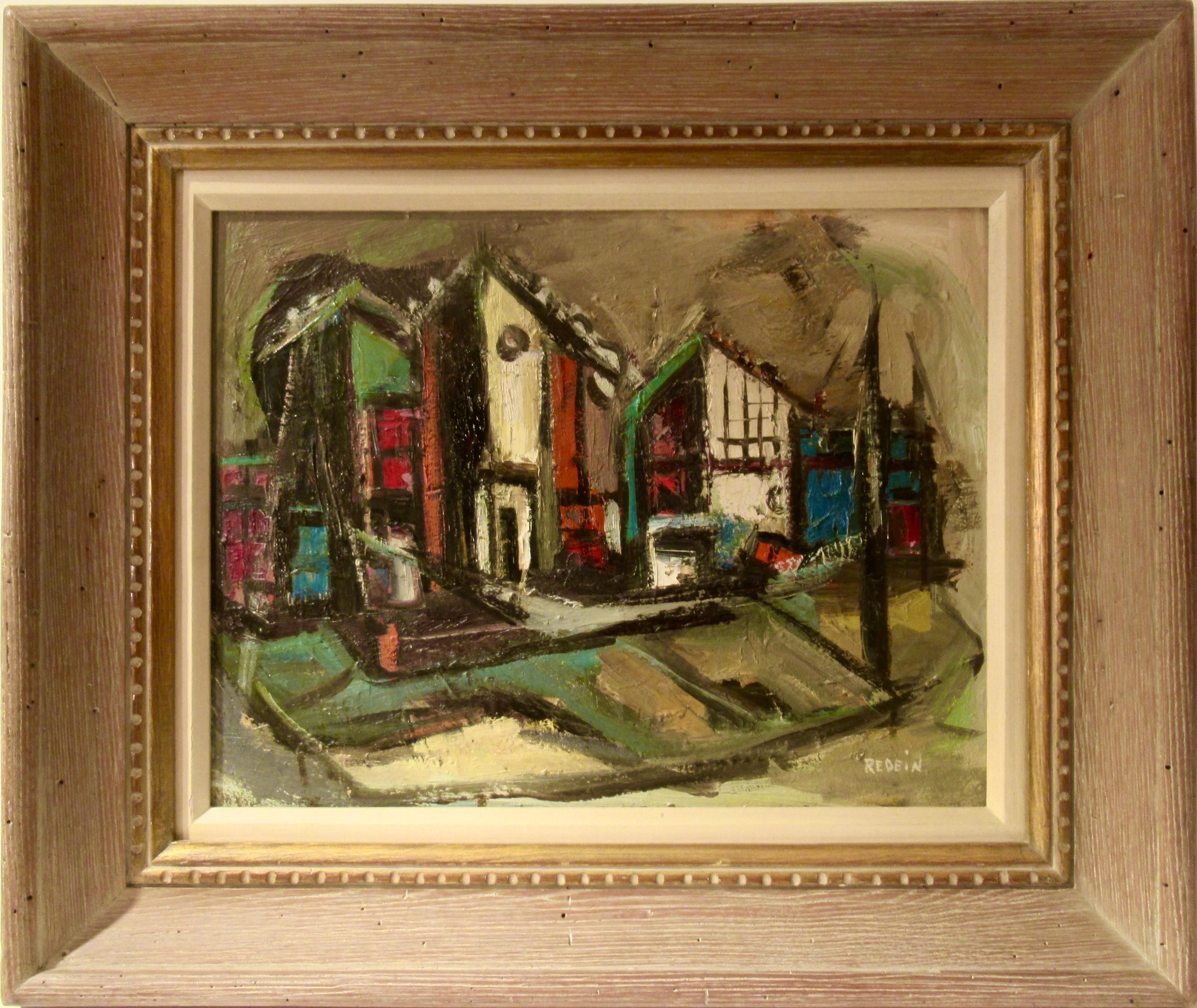 Landscape Painting di Alexander Redein - Side Street, Princetown, New York