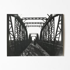 Railway Bridge, Silver Gelatin Print, Constructivism, Modern Art, 20th Century
