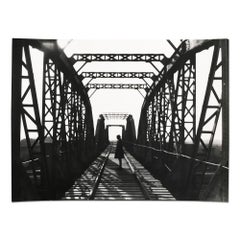 Railway Bridge, Silver Gelatin Print, Constructivism, Modern Art, 20th Century
