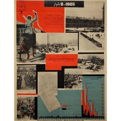 CIRCA 1920 Rodtschenko Original-Plakat - Kommunistische Partei Fotomontage Nr. 7