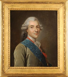 Portraits of French king Louis XVI parents - Circle of Alexandre Roslin