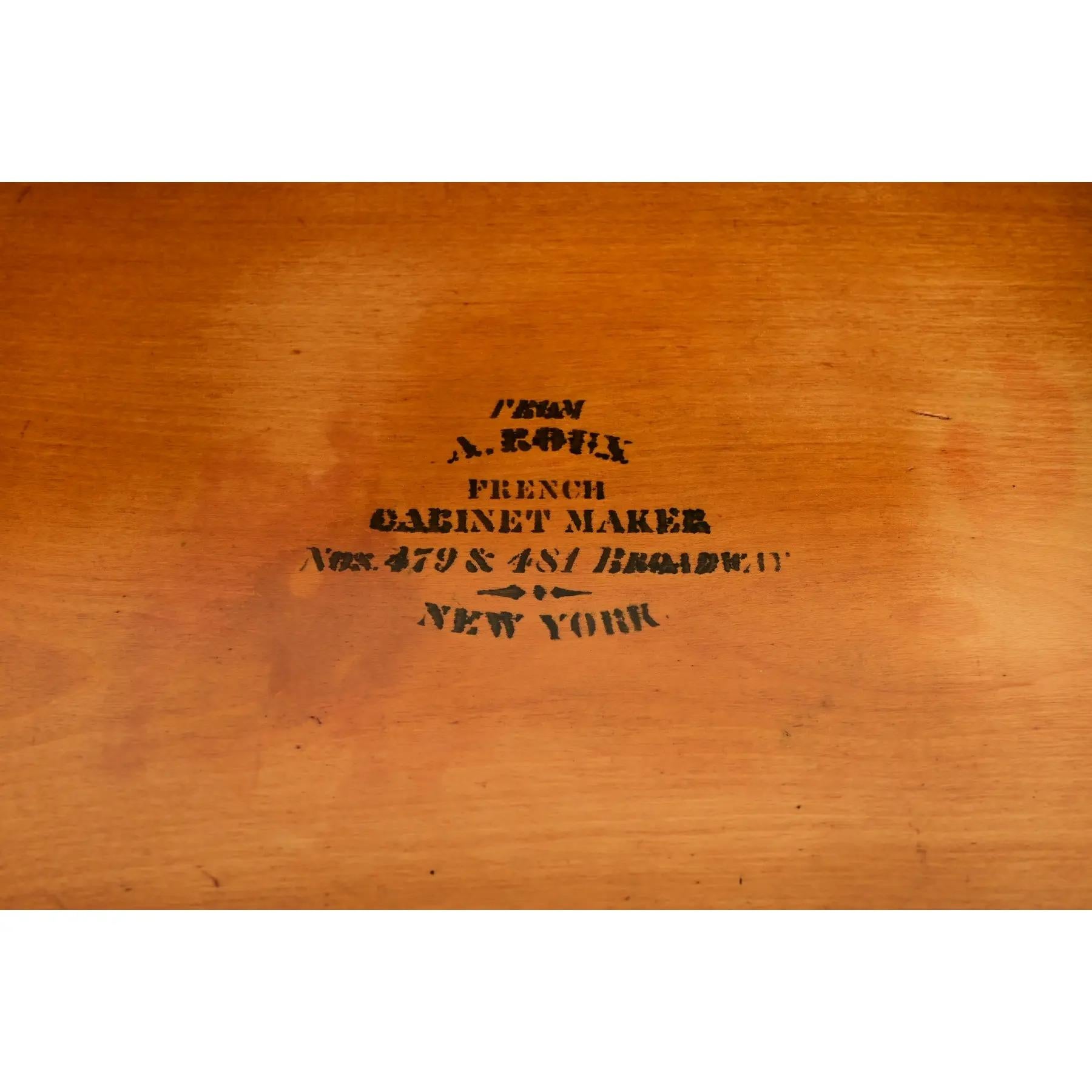 Alexander Roux Antique French Rococo Mahogany and Marble Top Vanity ...