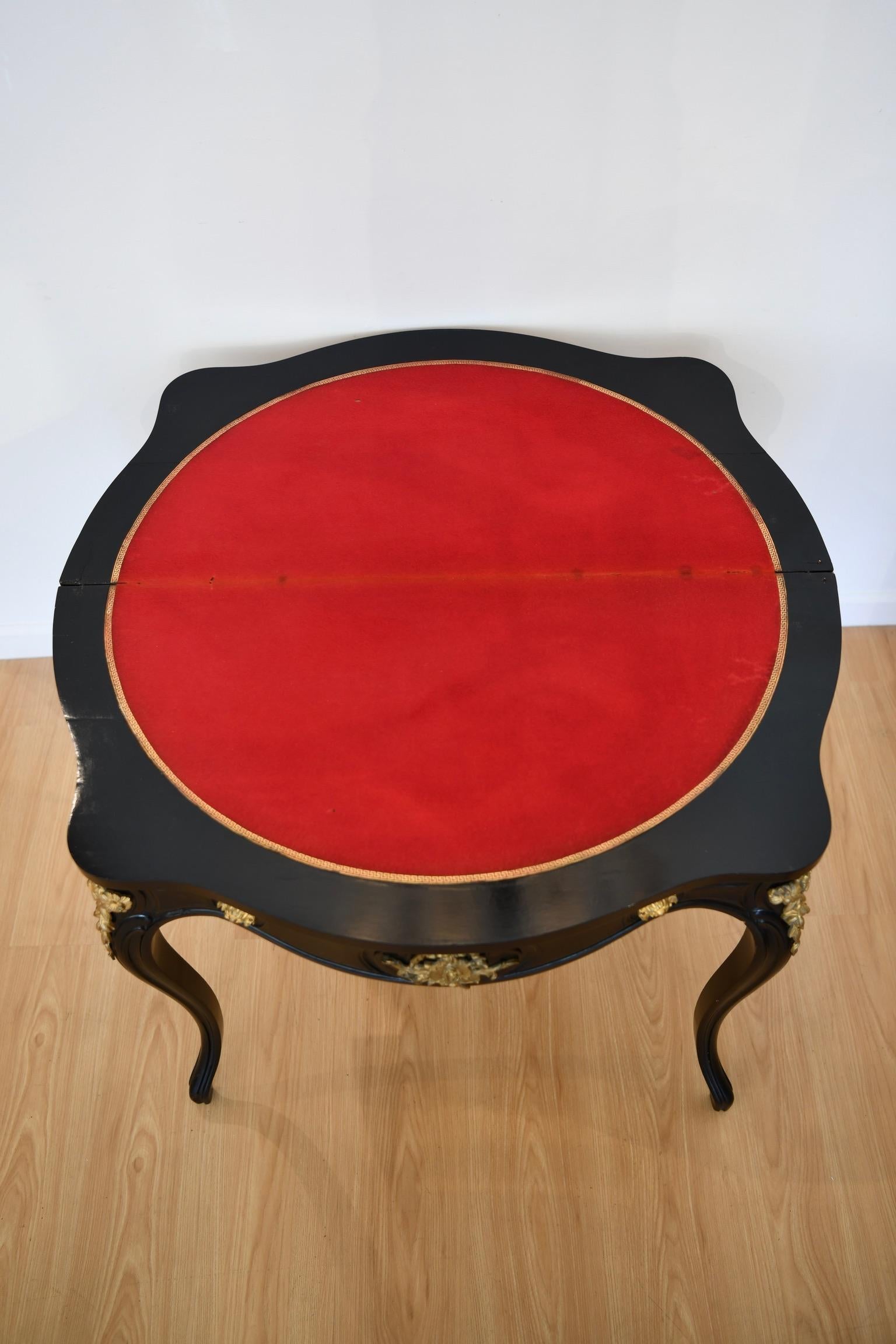 Alexander Roux Ebonised & Bronze Mounted Game For Sale 4