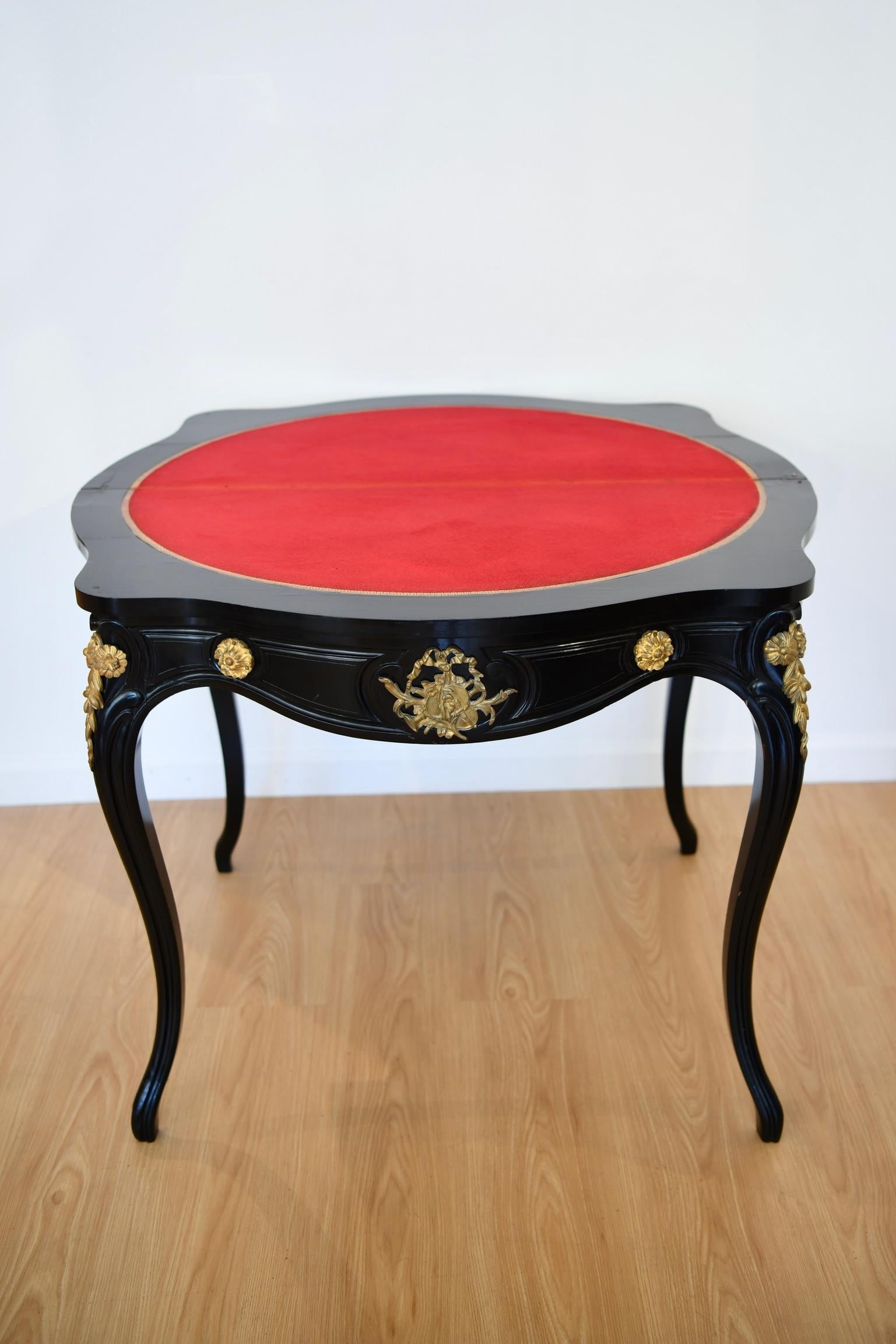 Alexander Roux Ebonised & Bronze Mounted Game For Sale 10