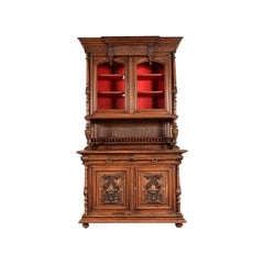 Alexander Roux Style French Renaissance Revival Walnut Sideboard, Circa 1890s