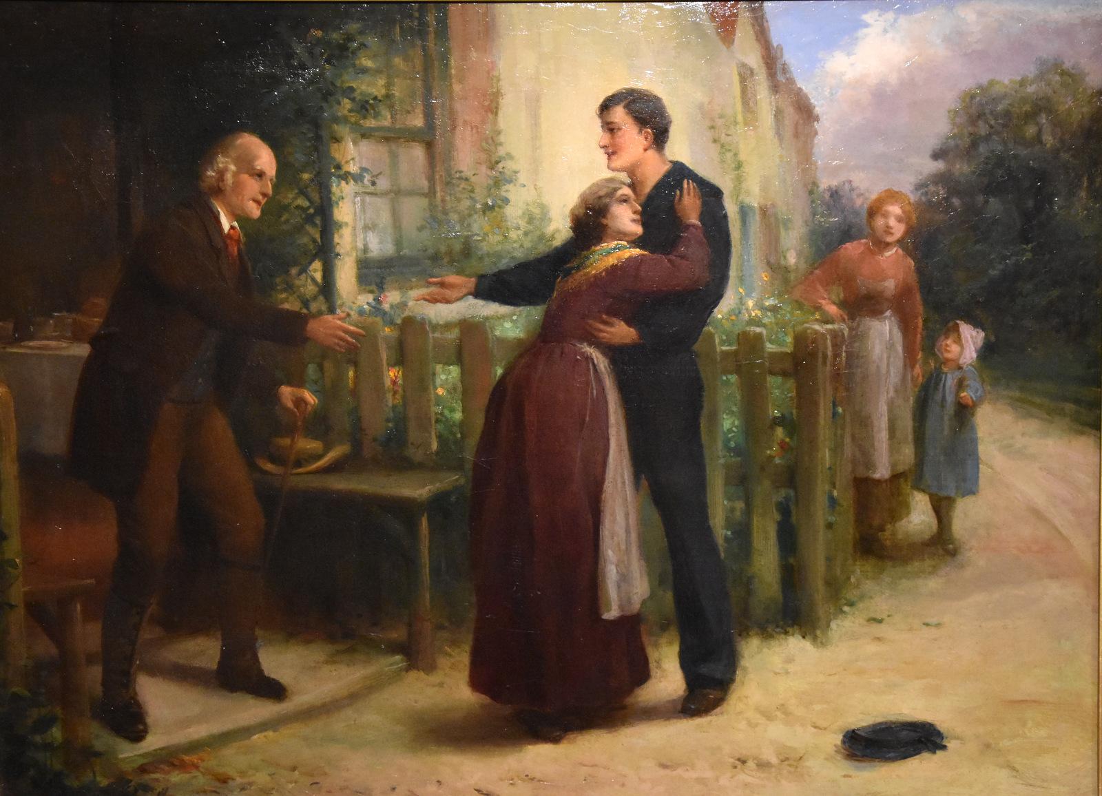 Oil Painting by Alexander Russell The Sailors Return