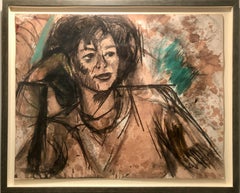 Ritratto di una giovane modella Lavoro su carta