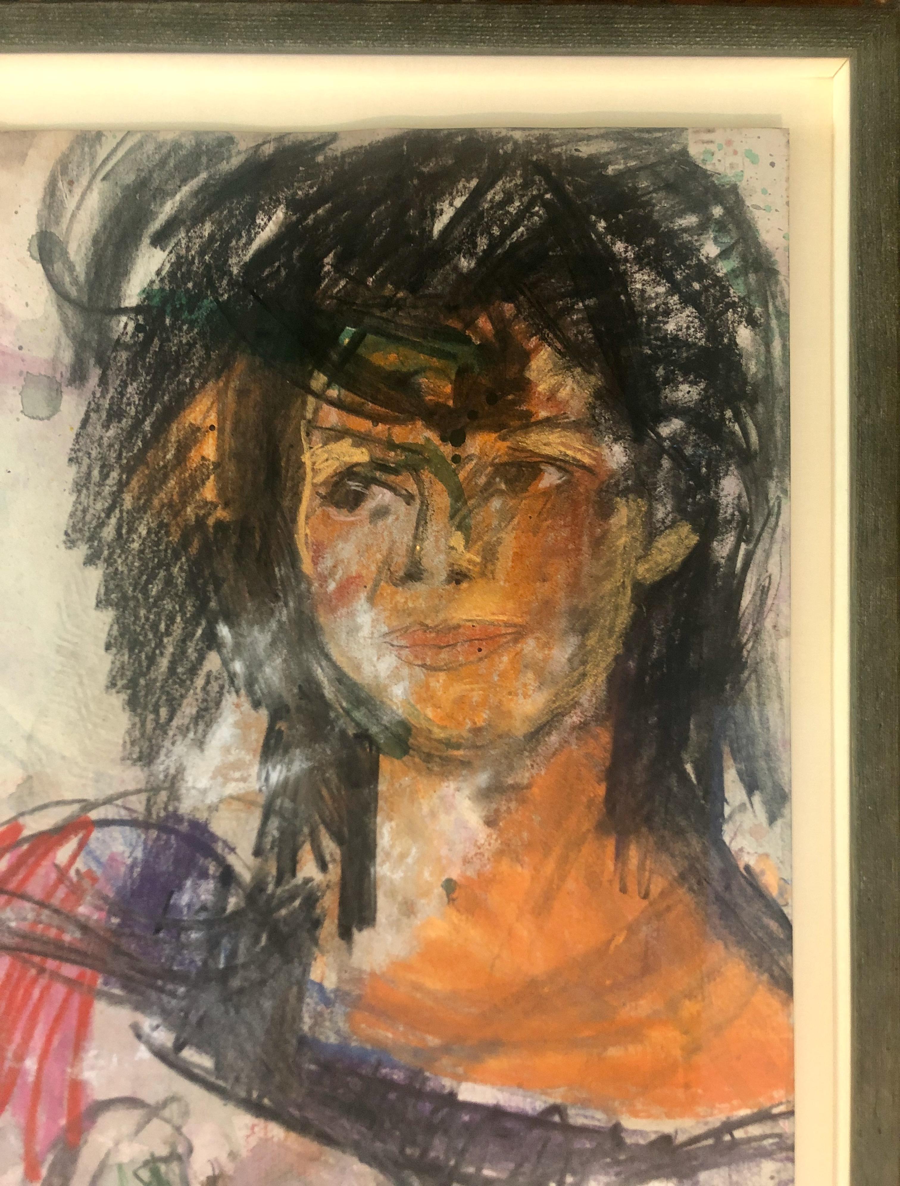 Jeune modèle II Portrait expressionniste 
Rutsch est toujours en train de 