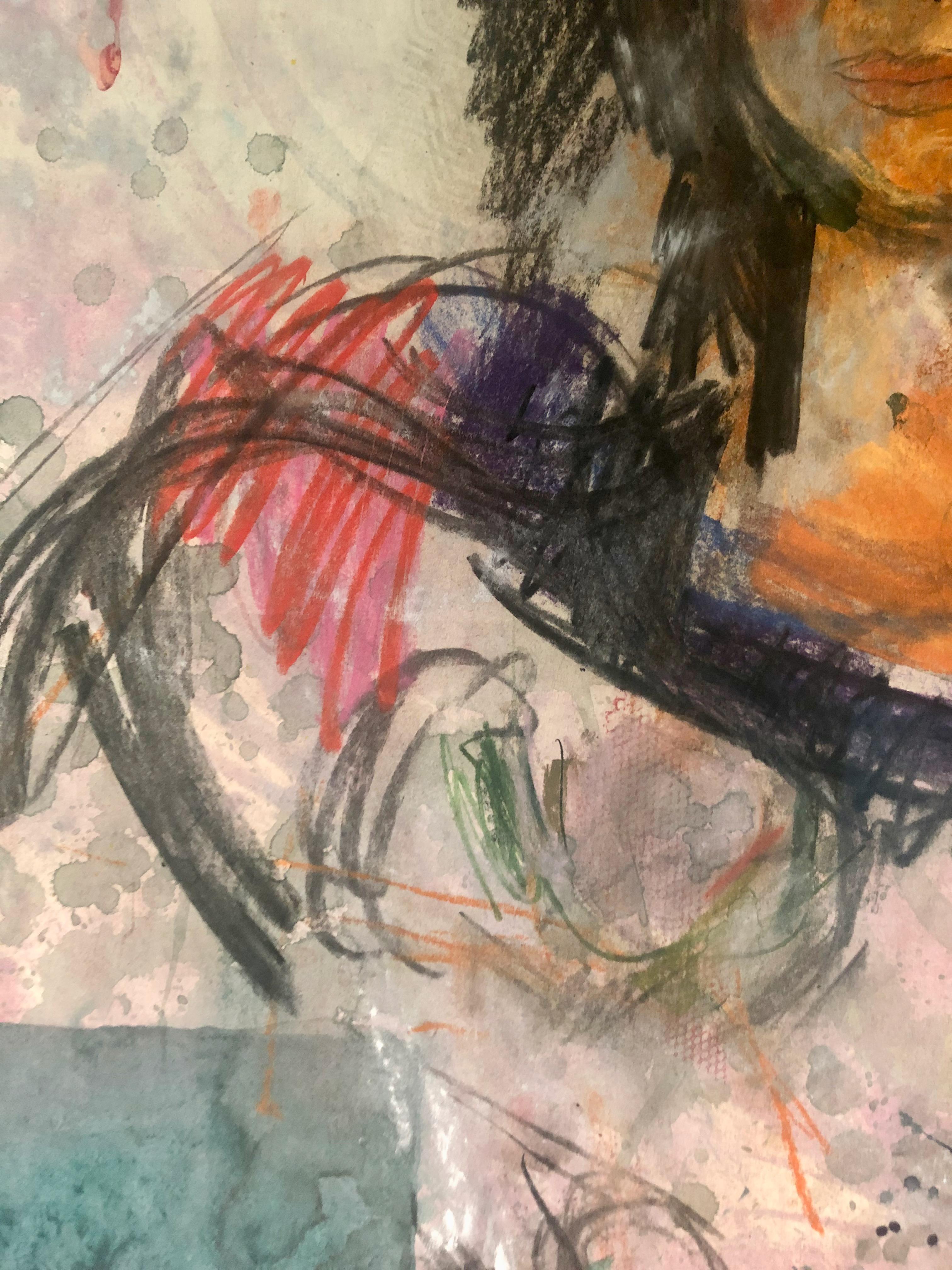 Portrait d'une jeune femme travaillant sur papier en vente 3